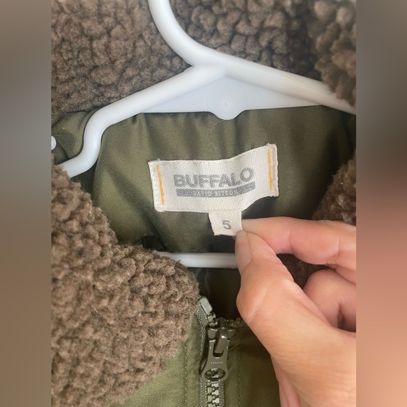 Buffalo David Bitton RYDER Coat Moto Bomber Aviator Jacket Toddler Boys Olive 5 - Picture 4 of 5